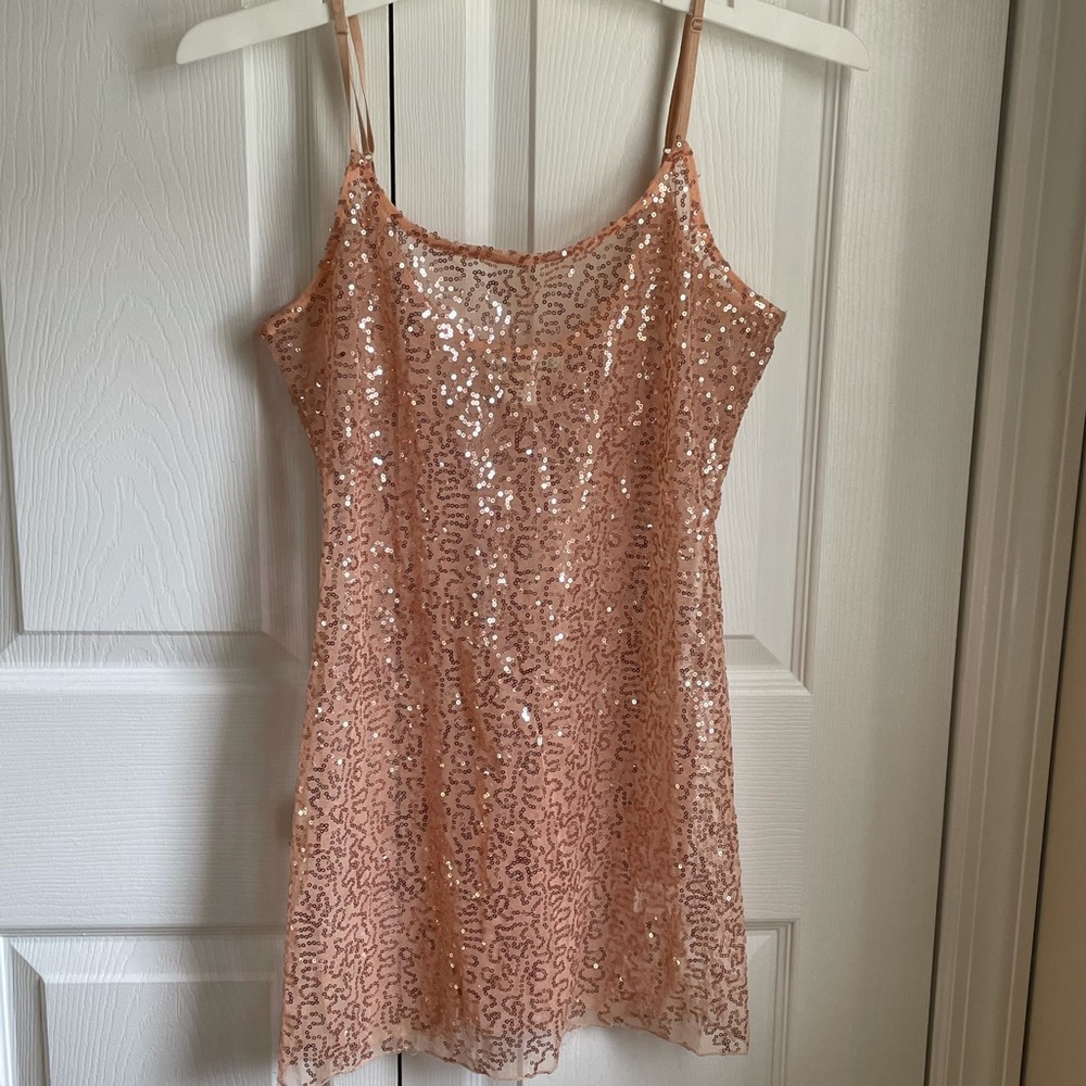 Pretty Sequin Sheer Chemise